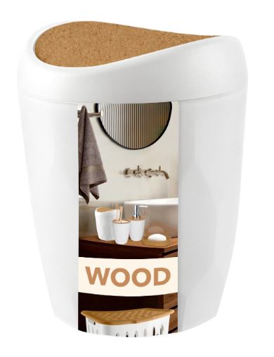 Контейнер для мусора Keeplex Wood 1л